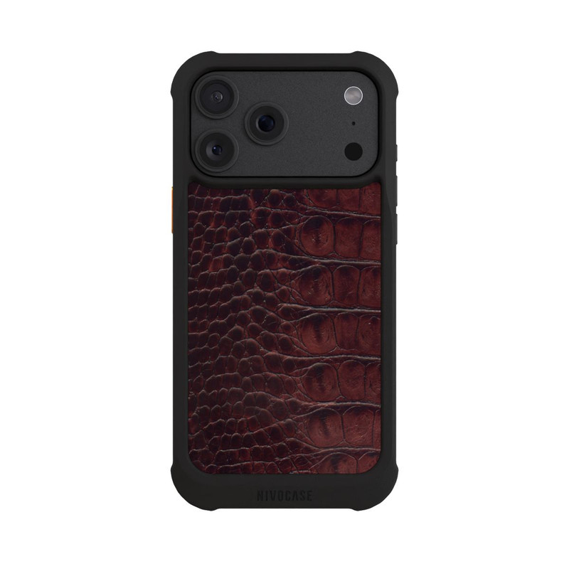 iPhone 18 Pro Max NIVOmax Cuir de Crocodile