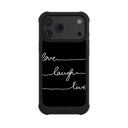 Apple iPhone 18 Pro Max NIVOmax Love Laugh Live weiß/schwarz