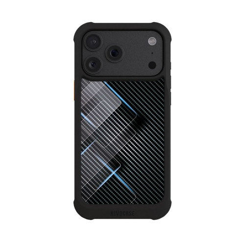 Apple iPhone 18 Pro Max NIVOmax Blaue Linien auf Karbon