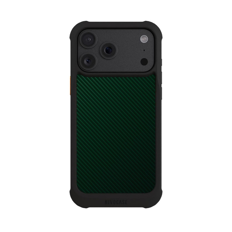 iPhone 18 Pro Max NIVOmax Vert de course britannique Carbone