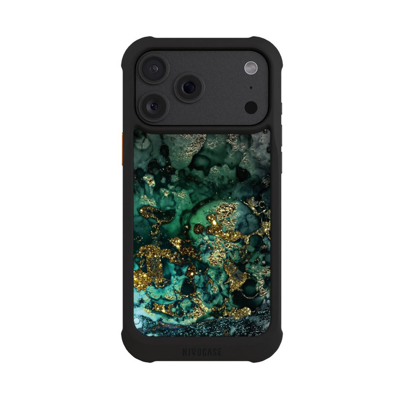 iPhone 18 Pro Max NIVOmax Marbre Cyan Scintillant