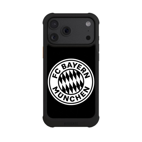 Apple iPhone 18 Pro Max NIVOmax Classic FCB Logo - white on black
