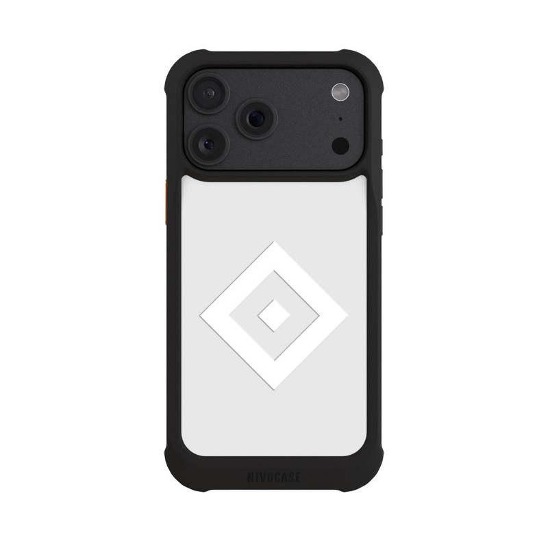 iPhone 18 Pro Max NIVOmax Rauten Logo auf HSV Grau