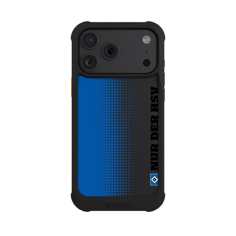 iPhone 18 Pro Max NIVOmax Nur der HSV - Trame losange bleue - sans fond