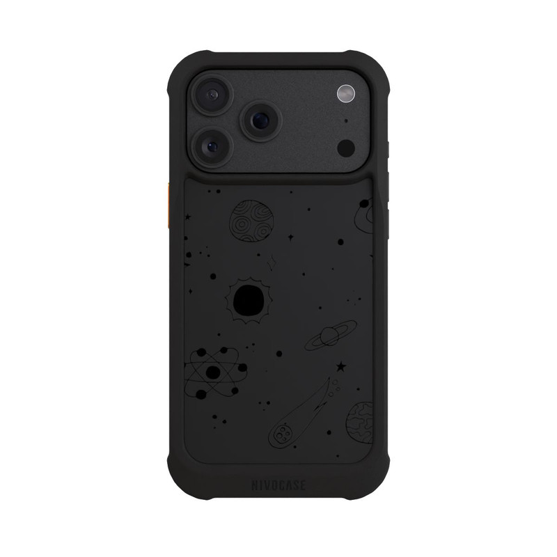 iPhone 18 Pro Max NIVOmax Galaxy Schwarz ohne Hintergrund
