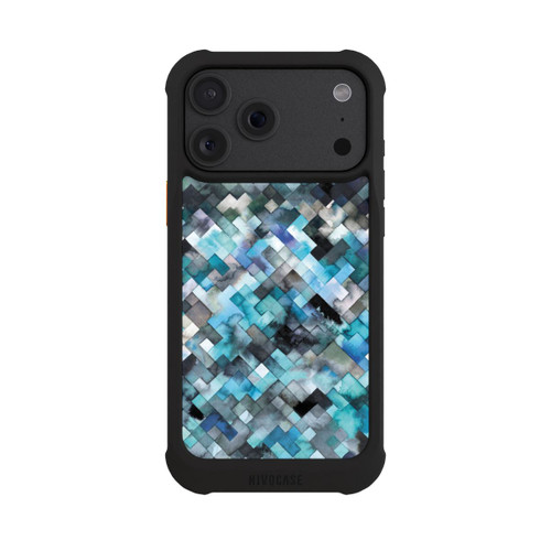 Apple iPhone 18 Pro Max NIVOmax Moody Geometry Blue
