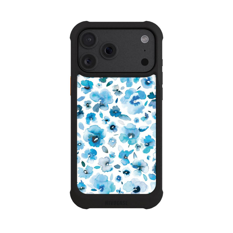 iPhone 18 Pro Max NIVOmax Blaue tropische Blumen