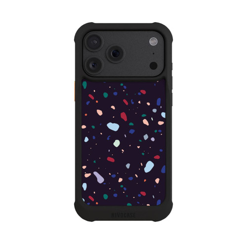 Apple iPhone 18 Pro Max NIVOmax Modern Dark Rounded Terrazzo