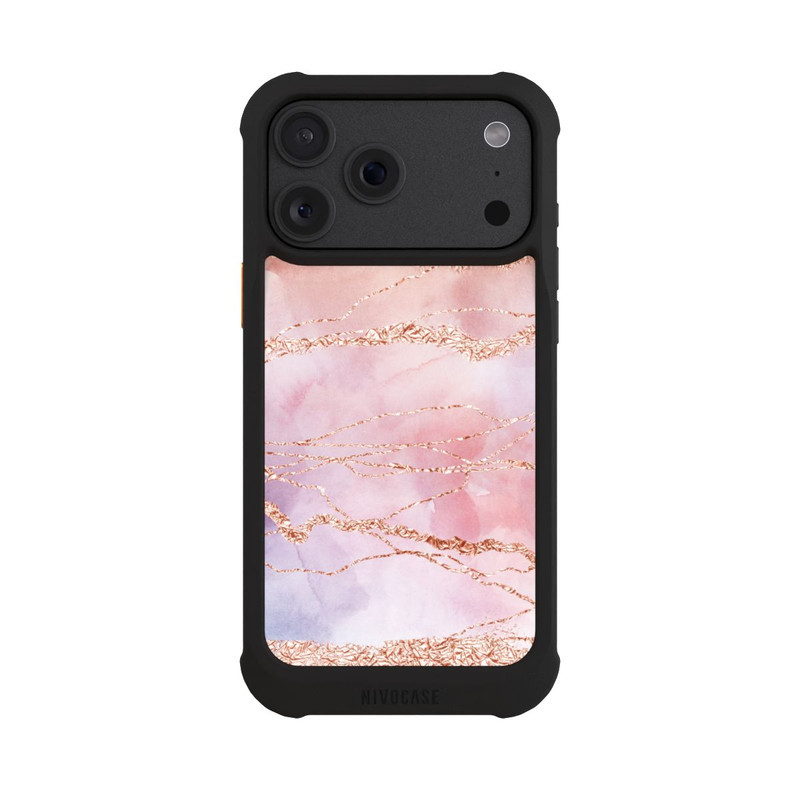 iPhone 18 Pro Max NIVOmax Glitter Look Pink Girly Marmor