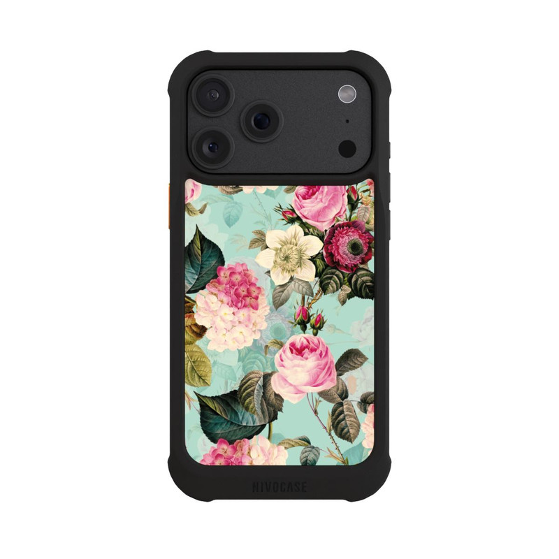 iPhone 18 Pro Max NIVOmax Turquoise Wallpaper Roses