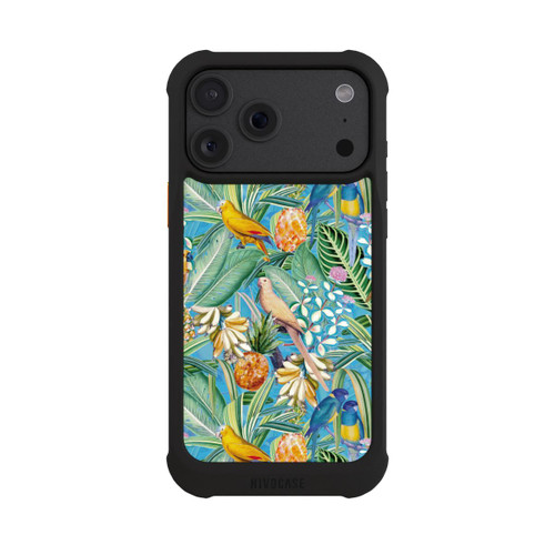 Apple iPhone 18 Pro Max NIVOmax Tropische Papageien auf blauer Tapete