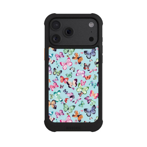 Apple iPhone 18 Pro Max NIVOmax Butterflies Pink Orange Blue