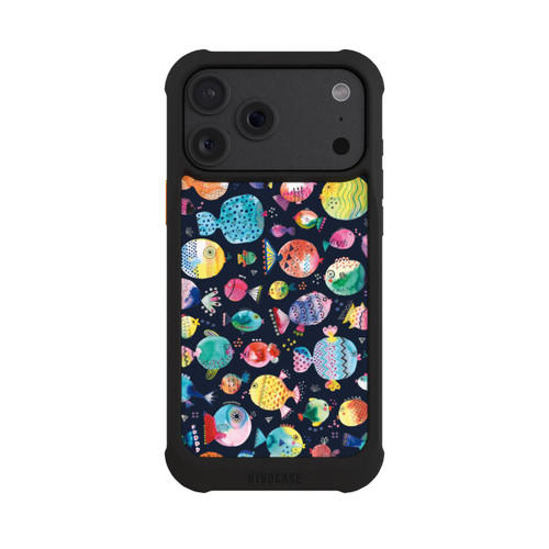 Apple iPhone 18 Pro Max NIVOmax Beach Puffer Fishes Kids Navy