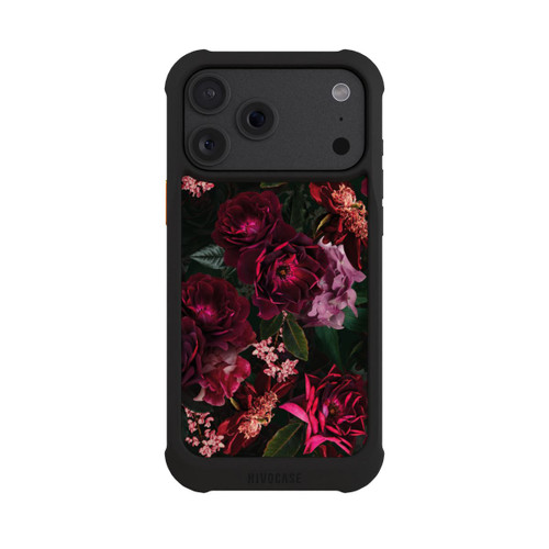 Apple iPhone 18 Pro Max NIVOmax Dark Romantiv Red and Pink Peonies Flowers