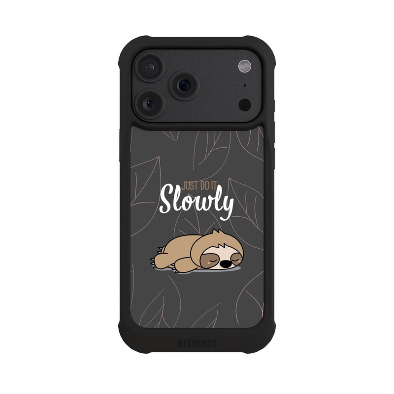 iPhone 18 Pro Max NIVOmax Just Do It Slowly Sloth Grey