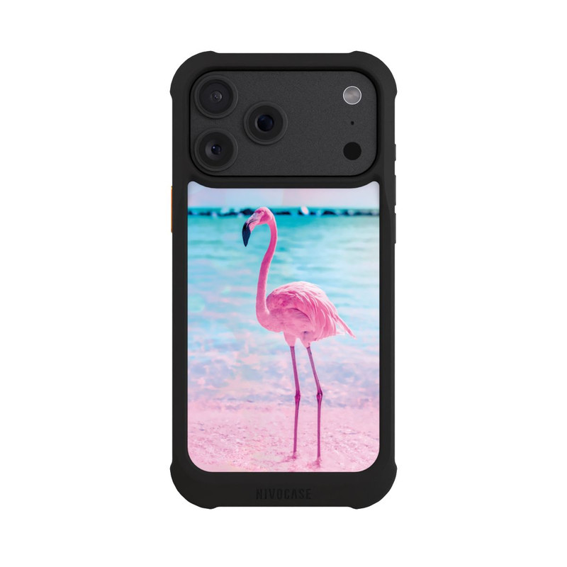 iPhone 18 Pro Max NIVOmax Rosa Flamingo am Meer