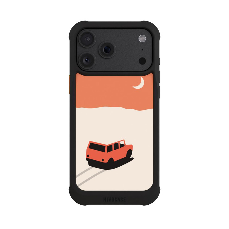 iPhone 18 Pro Max NIVOmax Voiture dans le désert