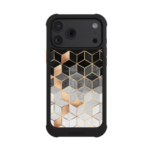Apple iPhone 18 Pro Max NIVOmax Cubes Sombres &amp; Dorés
