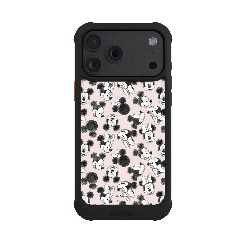 iPhone 18 Pro Max NIVOmax Minnie & Mickey Viele Gesichter Pink