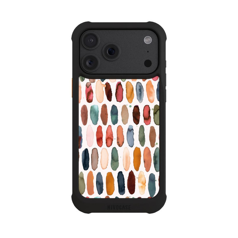 iPhone 18 Pro Max NIVOmax Traits d'aquarelle Minéral Terracotta