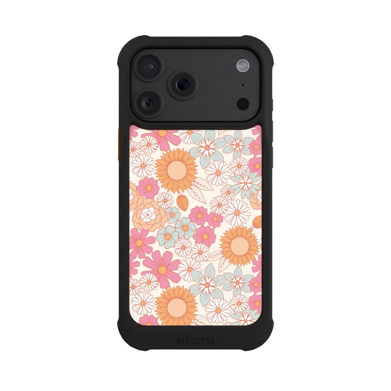 iPhone 18 Pro Max NIVOmax Fleurs Bohémienne Rétro 1