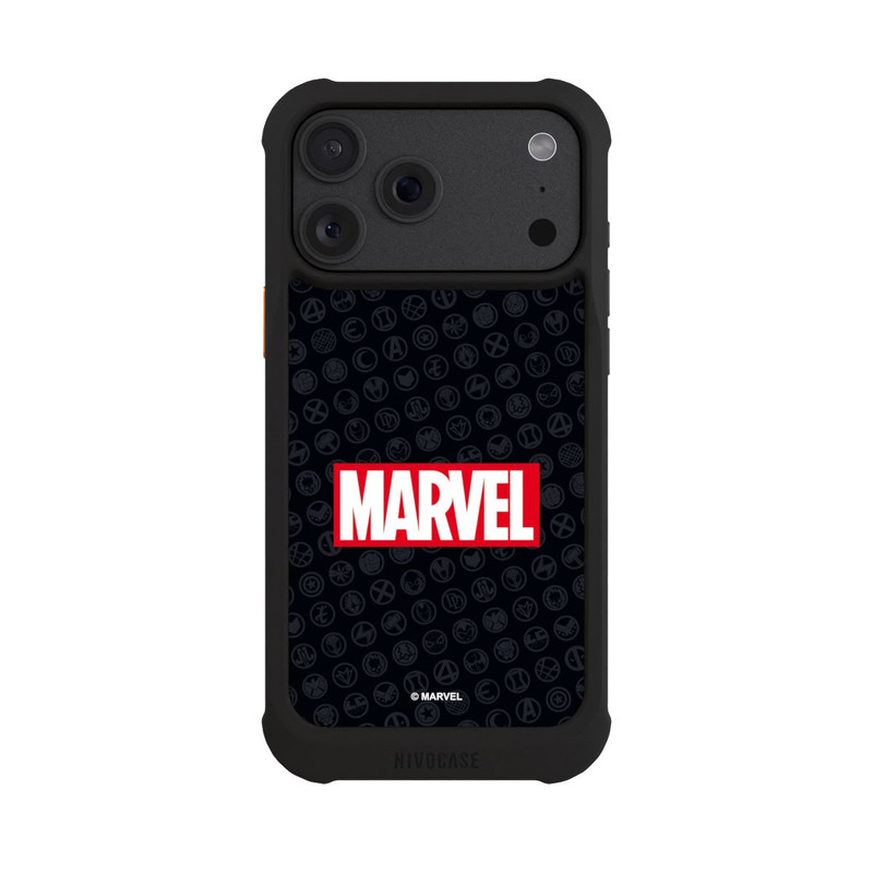 iPhone 18 Pro Max NIVOmax Marvel Logo Black Red 