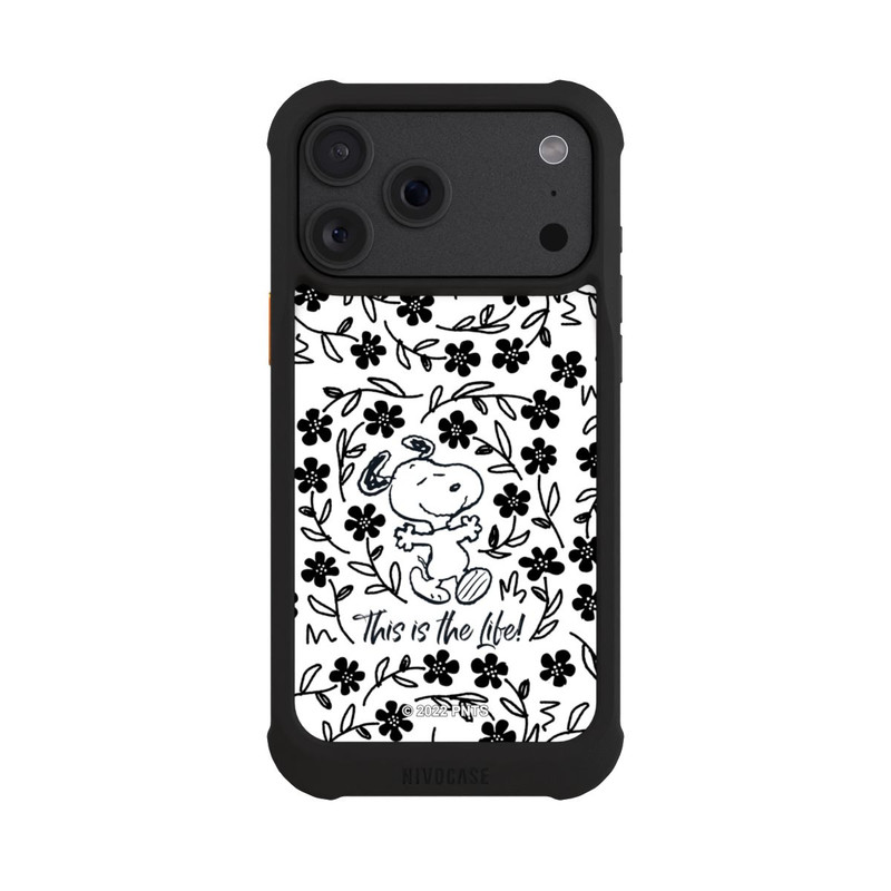 iPhone 18 Pro Max NIVOmax Snoopy schwarz und weiß This Is The Life