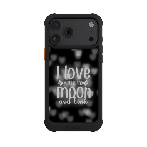 Apple iPhone 18 Pro Max NIVOmax I Love You to The Moon And Back Black Hearts