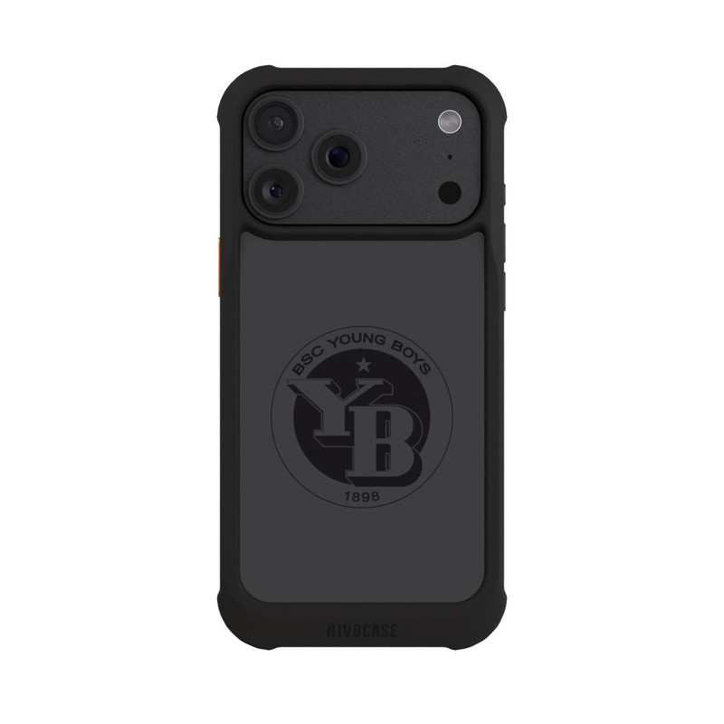 iPhone 18 Pro Max NIVOmax BSC YB Logo Grau