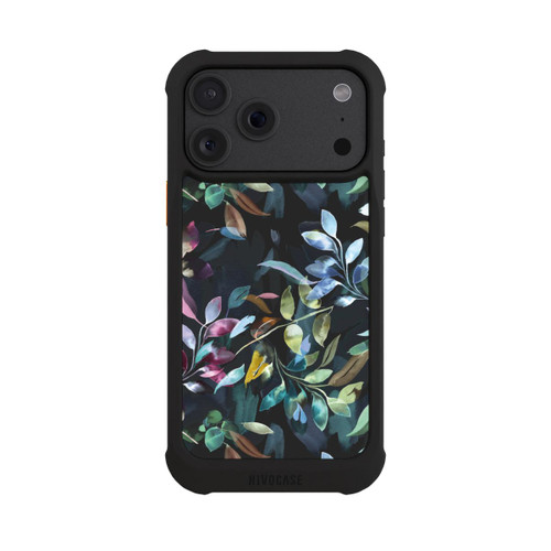 Apple iPhone 18 Pro Max NIVOmax Mystische Aquarellblätter schwarz