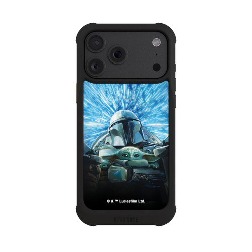 Apple iPhone 18 Pro Max NIVOmax Grogu und Mando fliegen blau