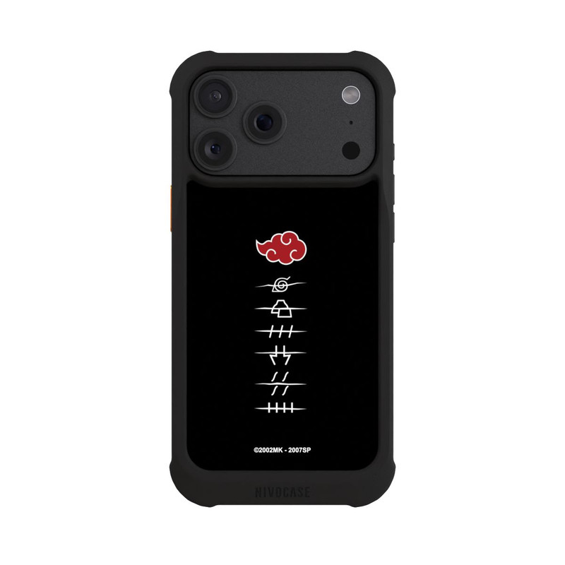 iPhone 18 Pro Max NIVOmax Akatsuki Member Symbols Black