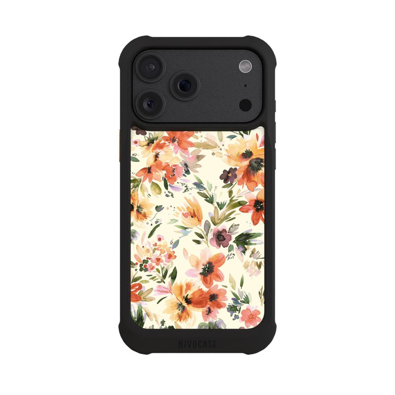 iPhone 18 Pro Max NIVOmax Fleurs artistiques d'été Ivoire