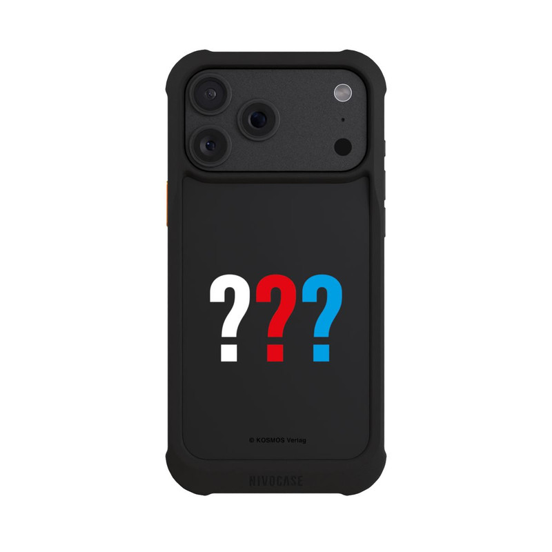 iPhone 18 Pro Max NIVOmax Die Drei Fragezeichen Logo Transparent