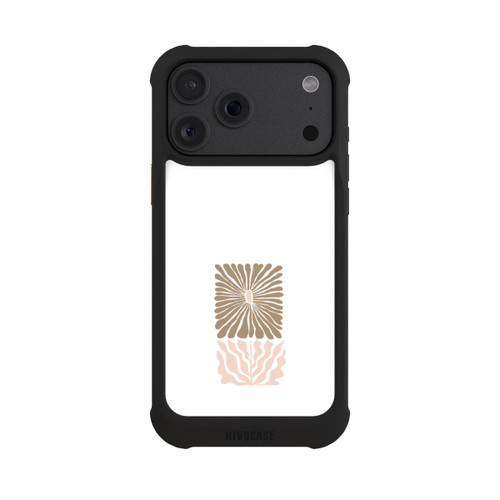 Apple iPhone 18 Pro Max NIVOmax Eckige Blume Hellbraun