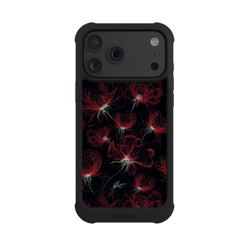 iPhone 18 Pro Max NIVOmax Red Flowers Wallpaper