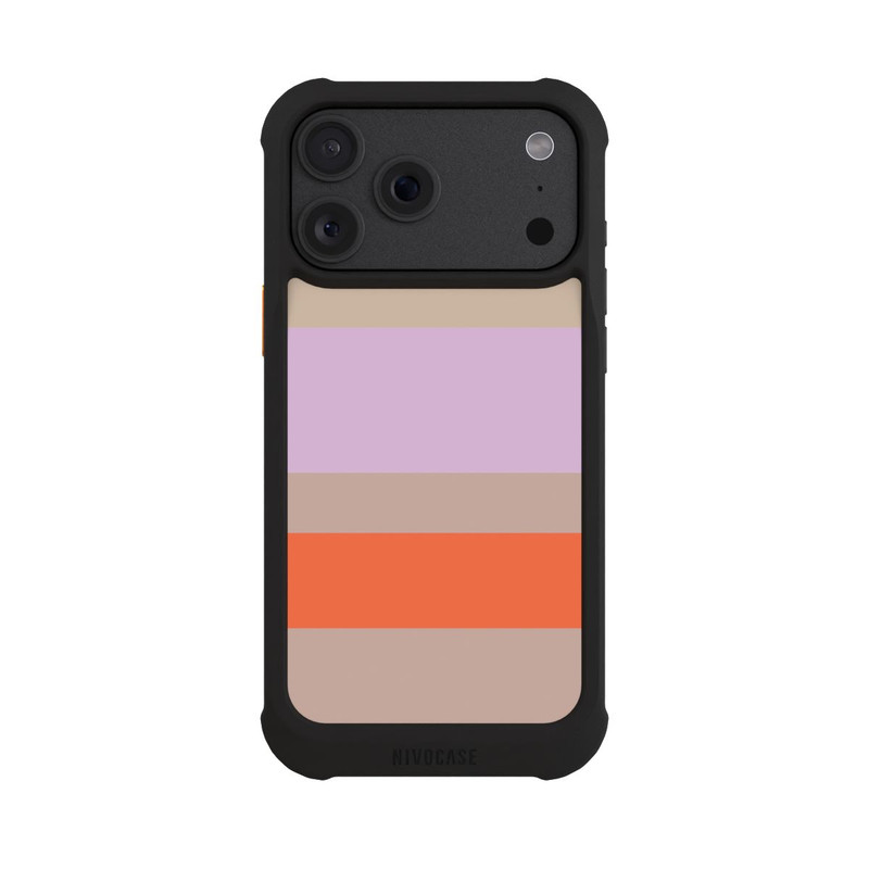 iPhone 18 Pro Max NIVOmax Moca Lila Orange Stripes