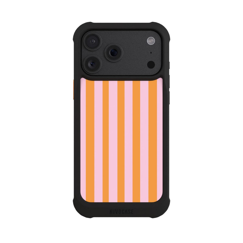 iPhone 18 Pro Max NIVOmax Orange And Pink Stripes