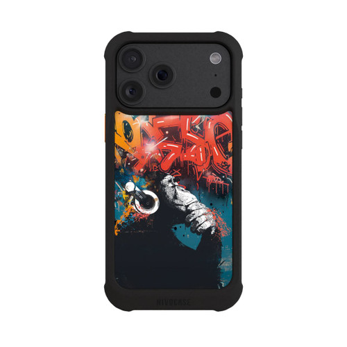 Apple iPhone 18 Pro Max NIVOmax Affe Stereo Kopfhörer Graffiti Street Art