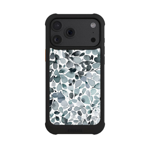 Apple iPhone 18 Pro Max NIVOmax Eucalyptus Watercolor Leaves Grey