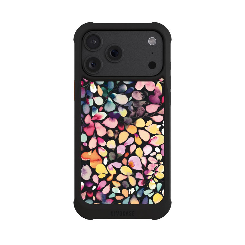 iPhone 18 Pro Max NIVOmax Eukalyptus Aquarellblätter Schwarz