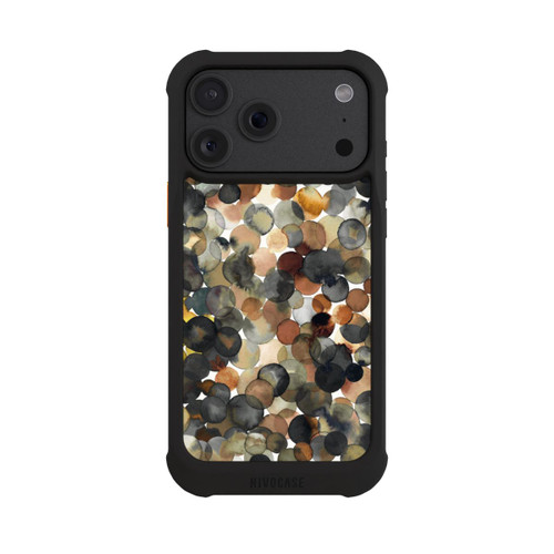 Apple iPhone 18 Pro Max NIVOmax Watercolor Dots Brown Pattern
