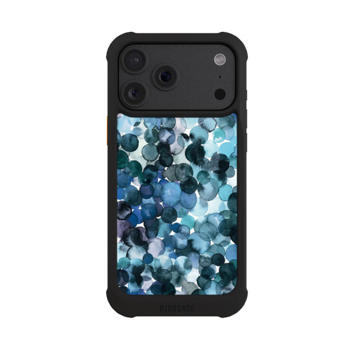Apple iPhone 18 Pro Max NIVOmax Watercolor Dots Blue Pattern