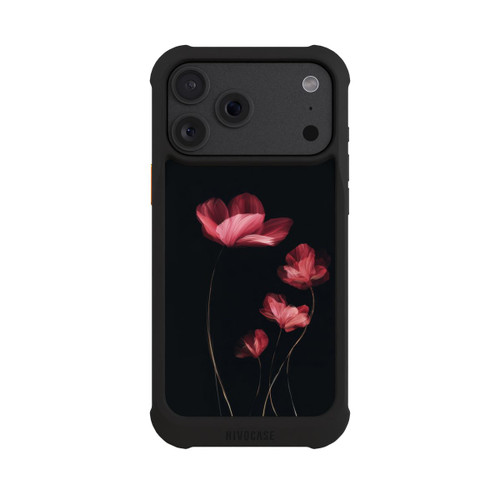 Apple iPhone 18 Pro Max NIVOmax Burgunder Blüten schwarz