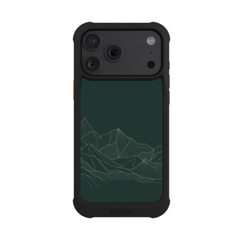 iPhone 18 Pro Max NIVOmax Mountain Line Art Green