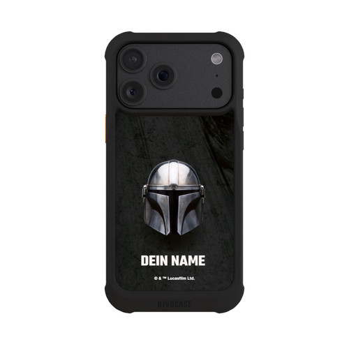 Apple iPhone 18 Pro Max NIVOmax Star Wars Mandalorian Black Helmet Personalisierbar