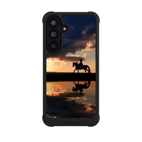 Samsung Galaxy S26 FE NIVOmax Randonnée à Cheval au Crépuscule