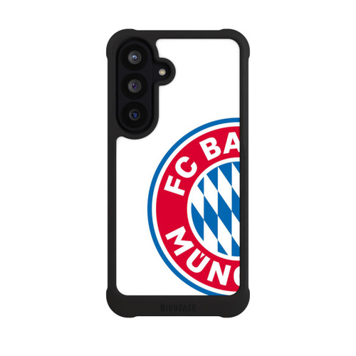 Samsung Galaxy S26 FE NIVOmax Großes FCB Logo Weiß
