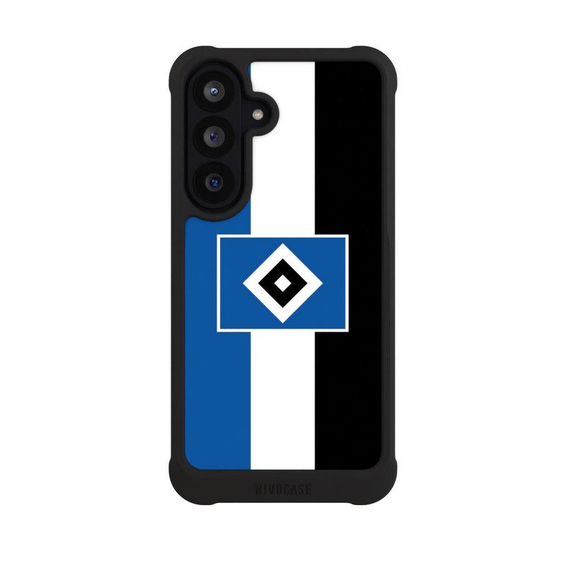 Galaxy S26 FE NIVOmax HSV rayures - bleu-blanc-noir
