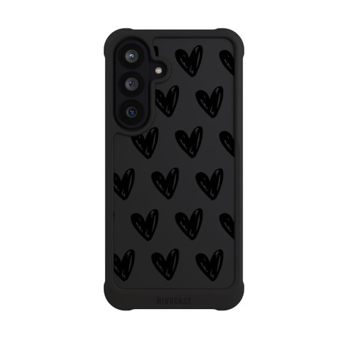 Samsung Galaxy S26 FE NIVOmax Herzen Schwarz ohne Hintergrund